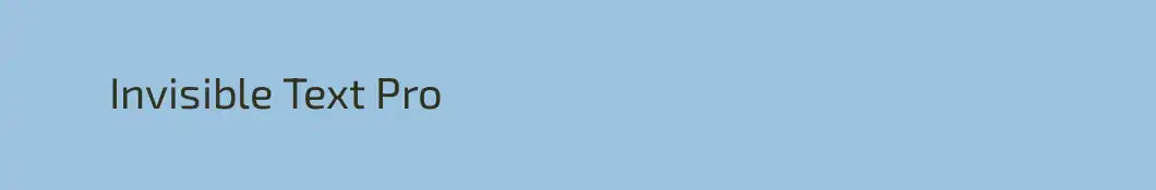 　　Invisible Text Pro